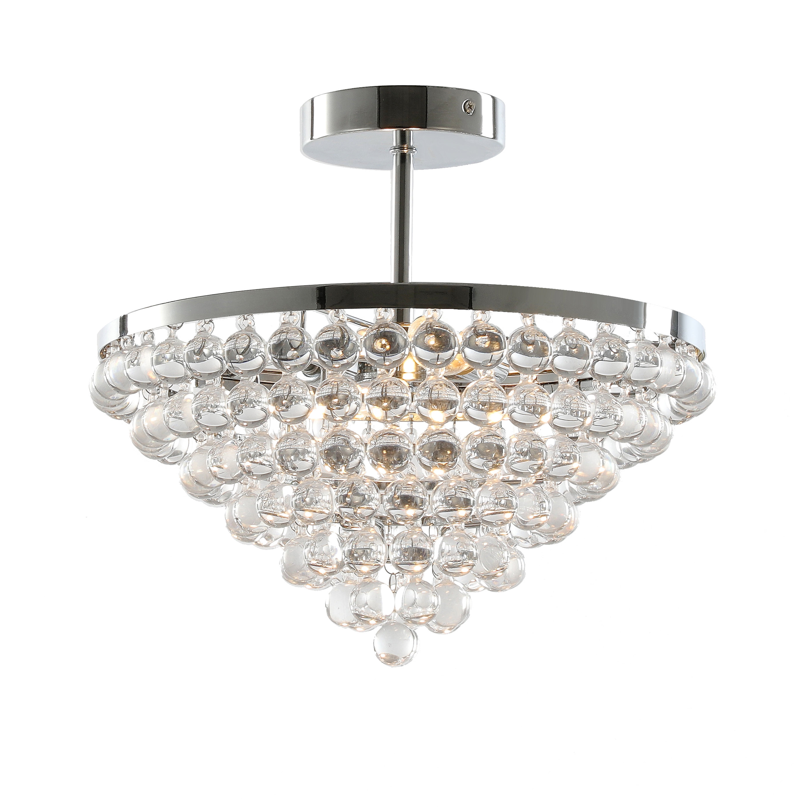 House of Hampton?? Drithi 14.33" Luxury Flush Mount crystal ceiling