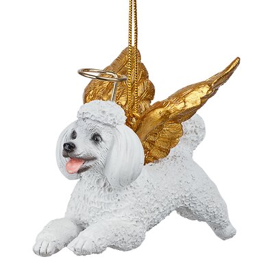 Design Toscano Poodle Dog Angel Hanging Figurine