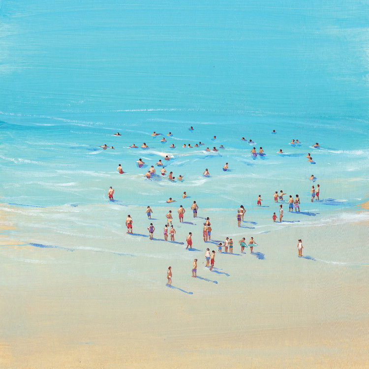 East Urban Home Beach Day Ii Painting Print On Wrapped Canvas