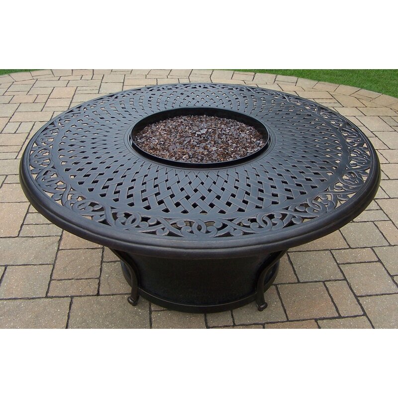 Charlton Home Zoraida Aluminum Propane Fire Pit Table Reviews