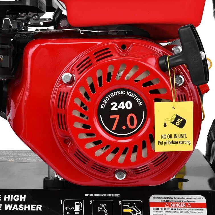 3000PSI 3600RPM Gas Powered Cold Water High Pressure Washer 7HP 215cc 4-Stroke 