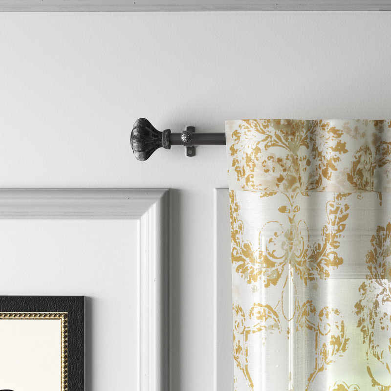 Kelly Clarkson Home Madge Bay Window Single Curtain Rod Hardware Set Wayfair Ca