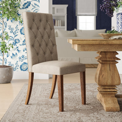 (incomplete) ( 1 chair ) Arthav Tufted Upholstered Parsons Chair in Beige