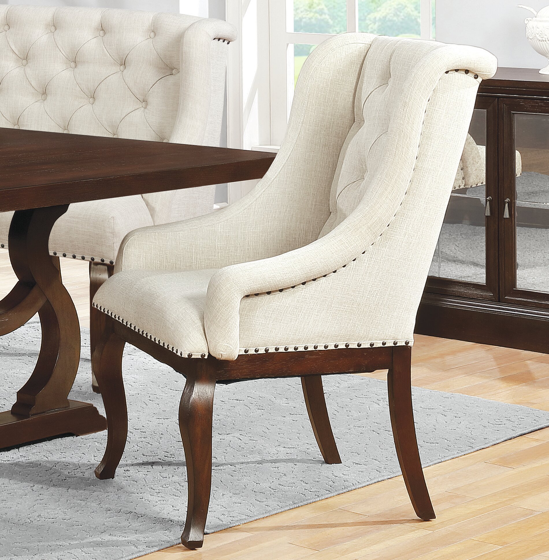 Canora Grey Thorsen Dining Chair In Cream Reviews Wayfair