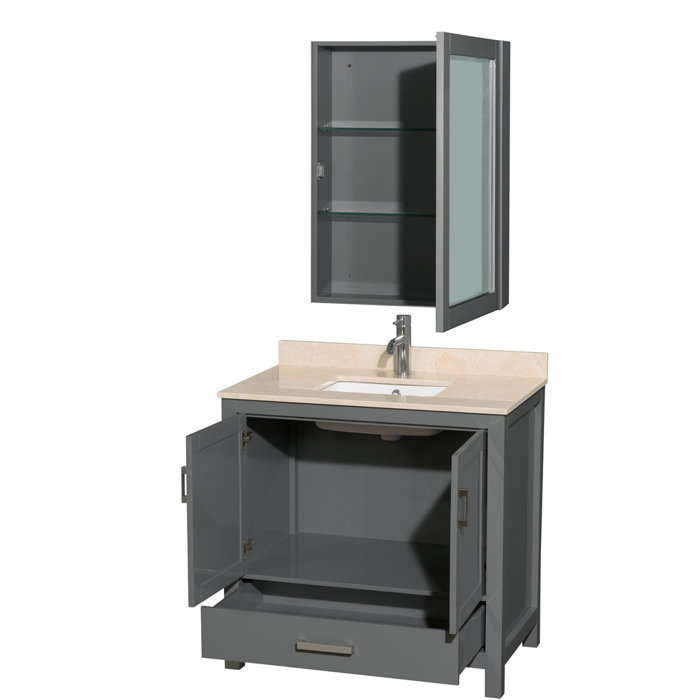 Wyndham Collection Sheffield 36 Inch Single Bathroom Vanity In