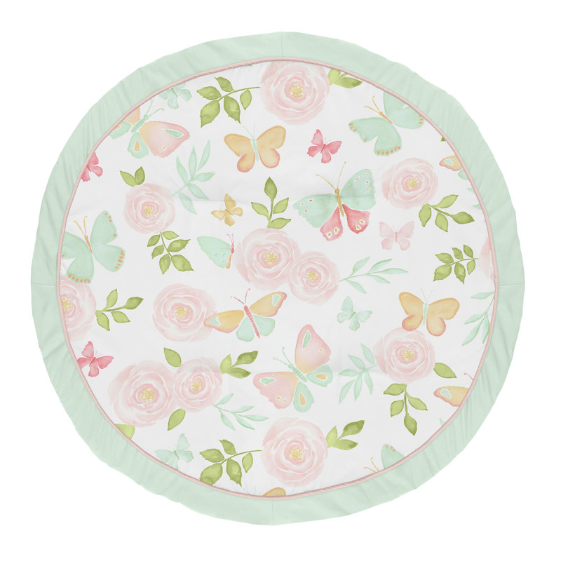 floral baby play mat