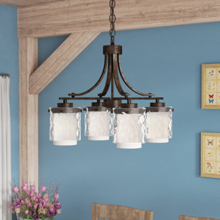 Go to store & view more images Vidette 4-Light Shaded Chandelier by Laurel Foundry Modern Farmhouse