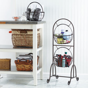 3 Tier Fruit Basket Stand Wayfair Homespun 3 Tier Fruit Bowl Basket