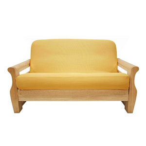 Brushed Sunflower Box Cushion Futon Slipcover