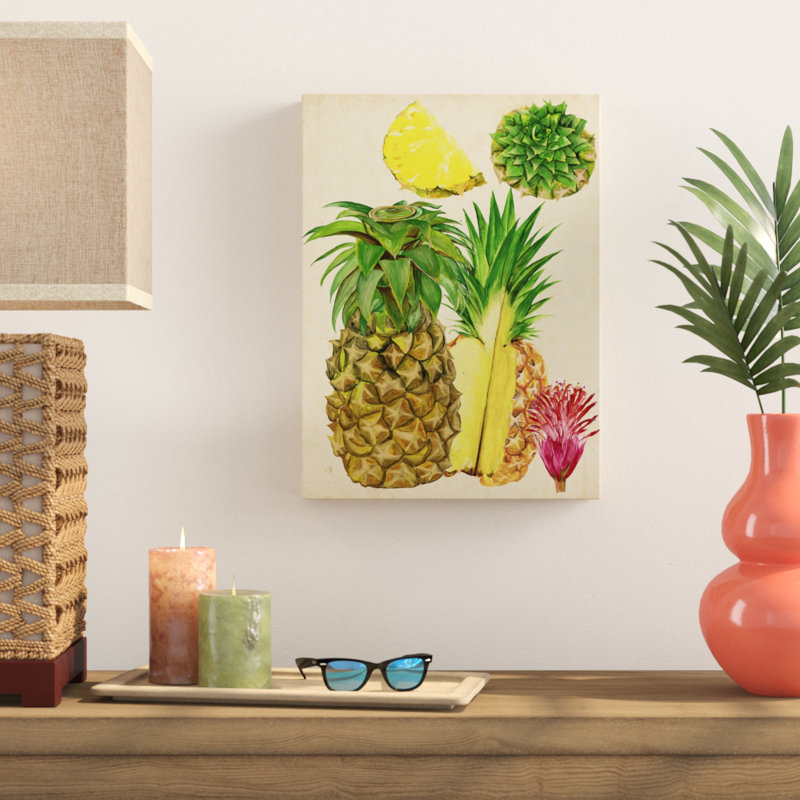 Bay Isle Home Tropical Pineapple Study I Acrylic Painting Print