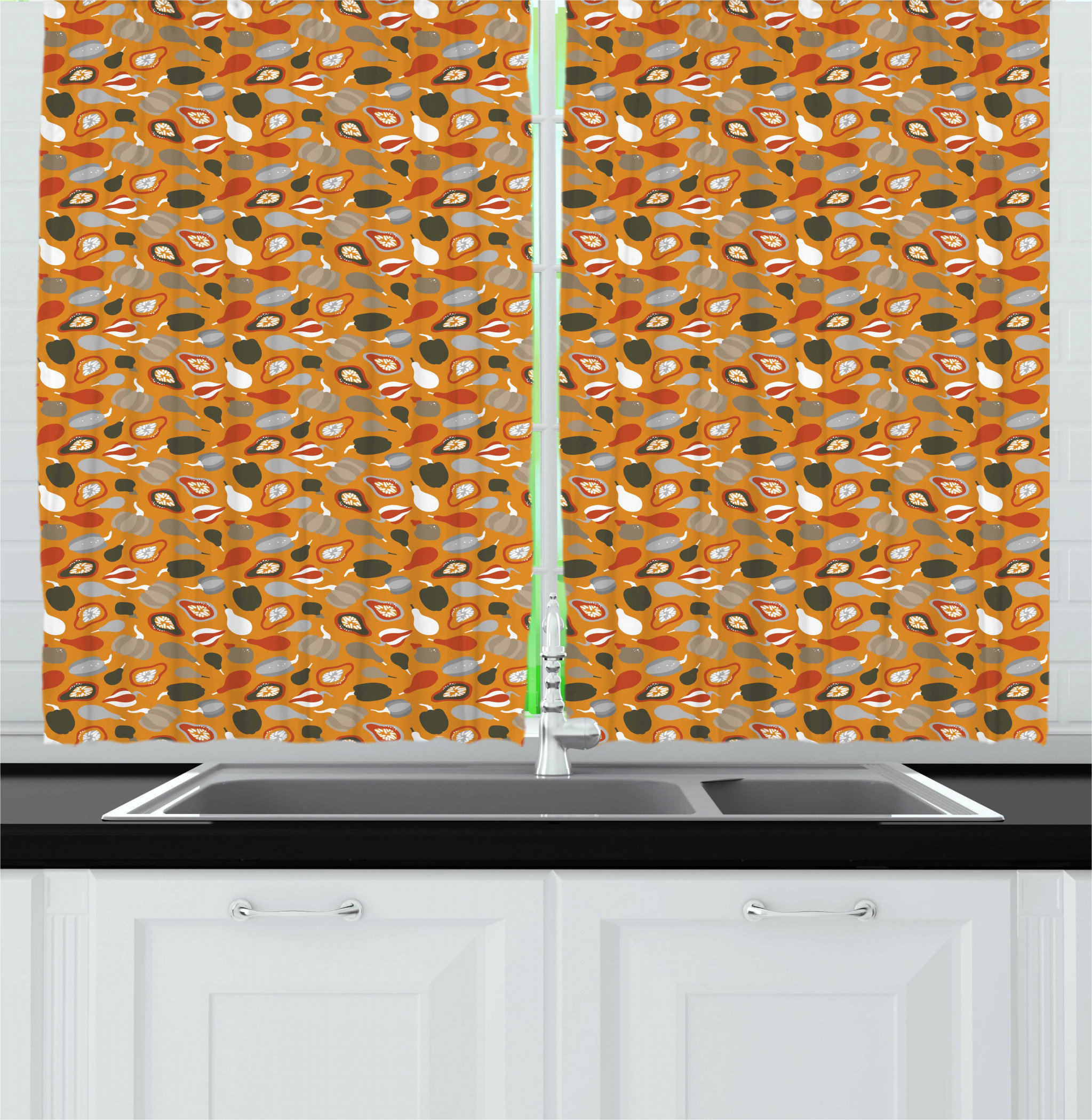 East Urban Home Orange And Yellow Thanksgiving Themed Pattern Of