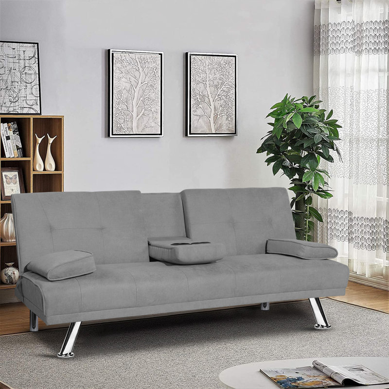 Ebern Designs Alburquerque Twin Or Smaller 66 2 Tufted Back Convertible Sofa Wayfair