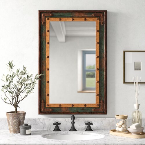 Birch Lane™ Gussie Rustic Distressed Bathroom/Vanity Mirror & Reviews ...