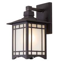 Black Finish 2900K Color Temp Glass Shade Material 50W Max. Damp Safety Rating 1600 Rated Lumens Maxim Lighting Standard Dimmable Seedy/Frosted Glass Maxim 85332CDFTBK Revere 1-Light Outdoor Wall Lantern GU24 Fluorescent Fluorescent Bulb 
