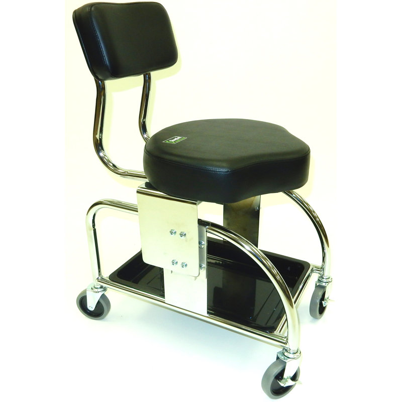 Symple Stuff Height Adjustable Lab Stool with Backrest Wayfair