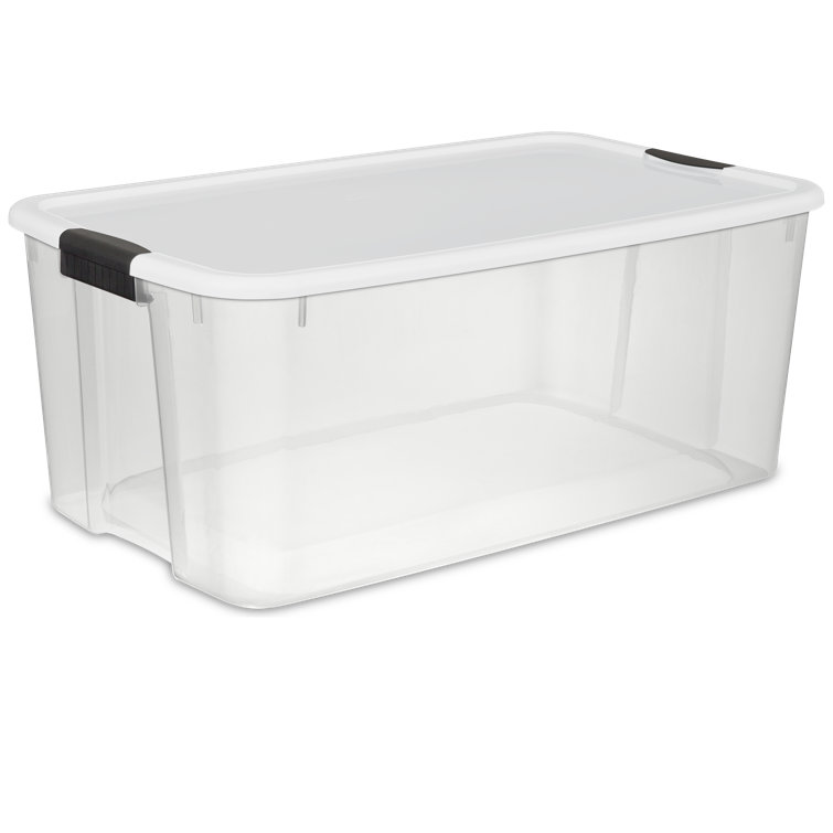 clear plastic storage totes