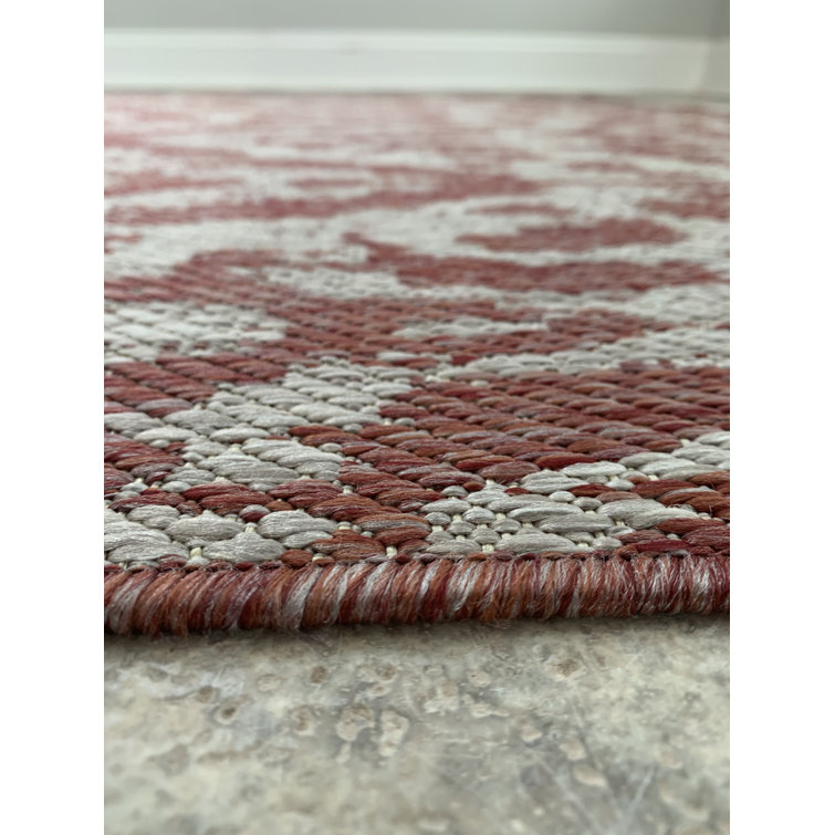 Union Rustic Starnes Brick Indoor/Outdoor Rug | Wayfair