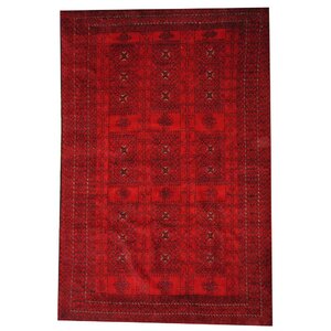 Balouchi Red/Black Indoor/Outdoor Area Rug