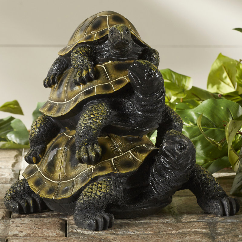 Design Toscano Three S A Crowd Stacked Turtle Statue Reviews Wayfair Three S A Crowd Stacked Turtle Statue