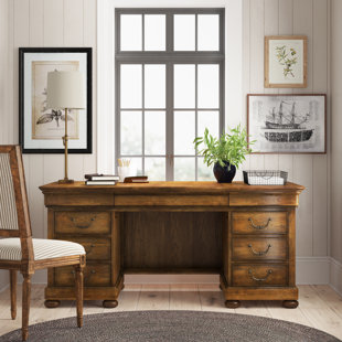 Farmhouse Rustic Locking Drawer Cabinet Desks Birch Lane
