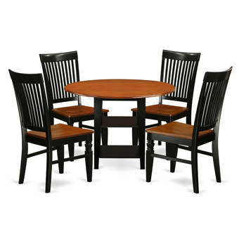 Millwood Pines Emberly Forest Retreat High 5 Piece Dining Set Wayfair