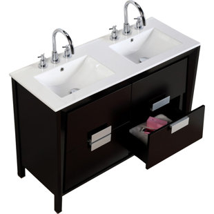 Double Sink Bath Rug Wayfair 48 Double Sink Vanity Set
