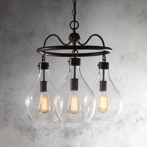 Waurika 3-Light Shaded Chandelier