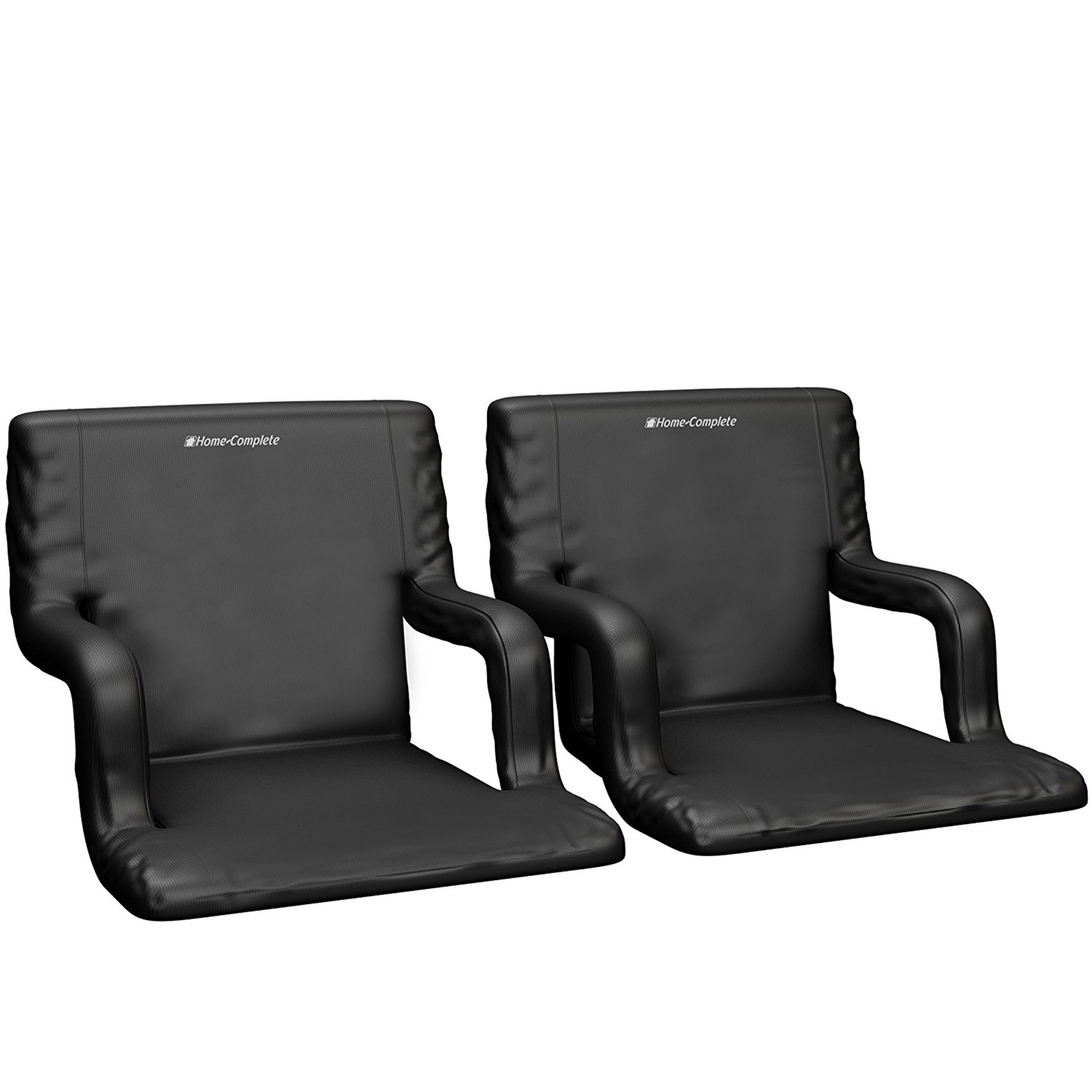 KHOMO Gear Stadium Bleacher Bench Seat Chair Padded Reclining Cushion Armrest Carry Straps 