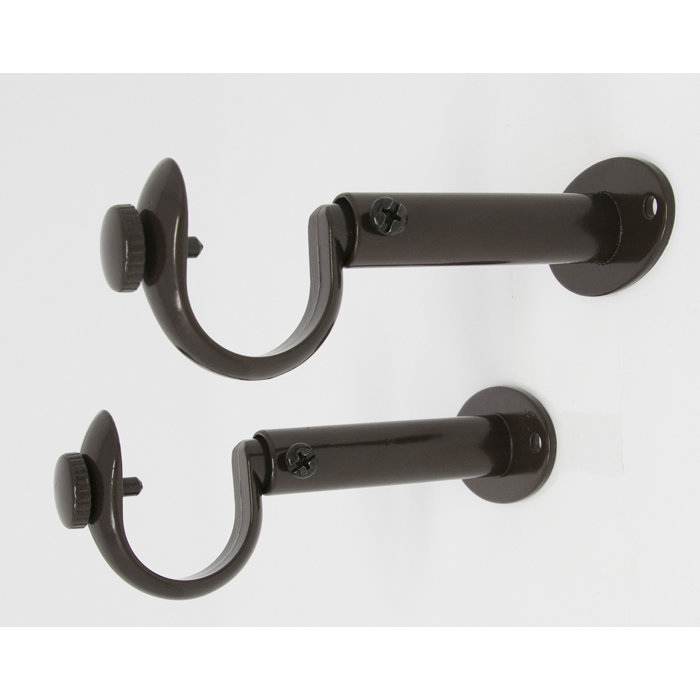 Symple Stuff Pharris Zinc Adjustable Curtain Mounting Bracket