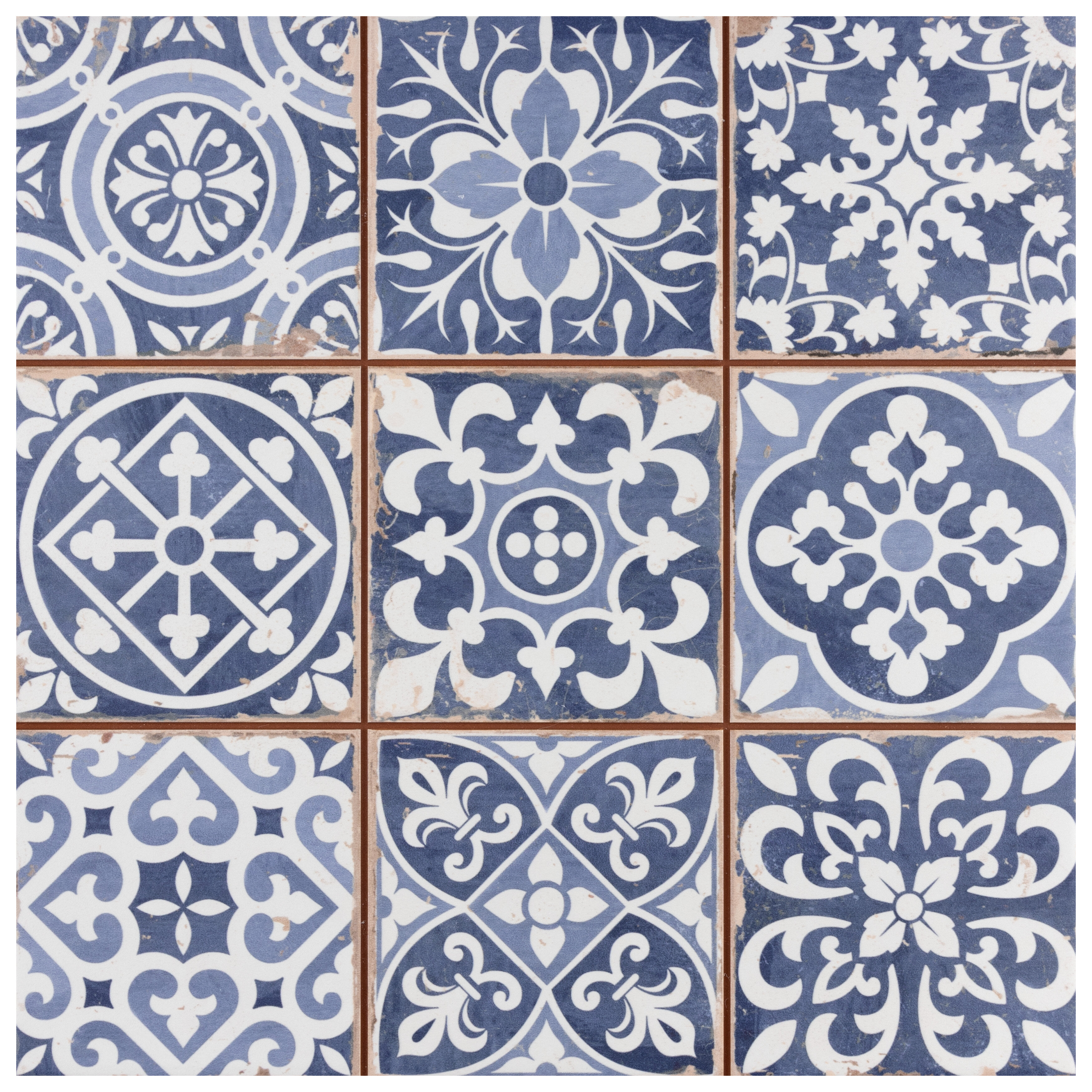 Elitetile Faenza Series 13 X 13 Ceramic Patterned Wall Floor