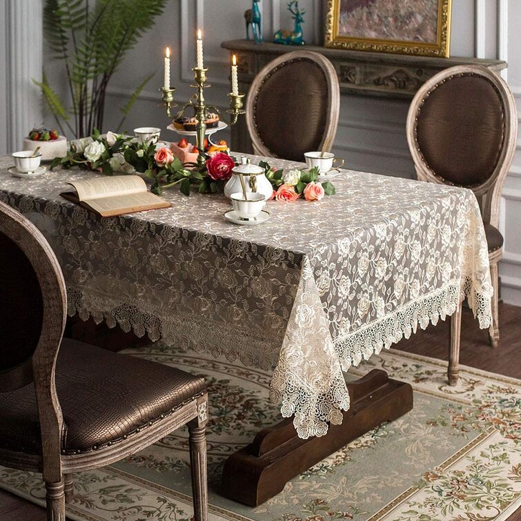 Hot Rectangle Tablecloth Table Cover Elegant Party Theme Dining Meeting Wedding 