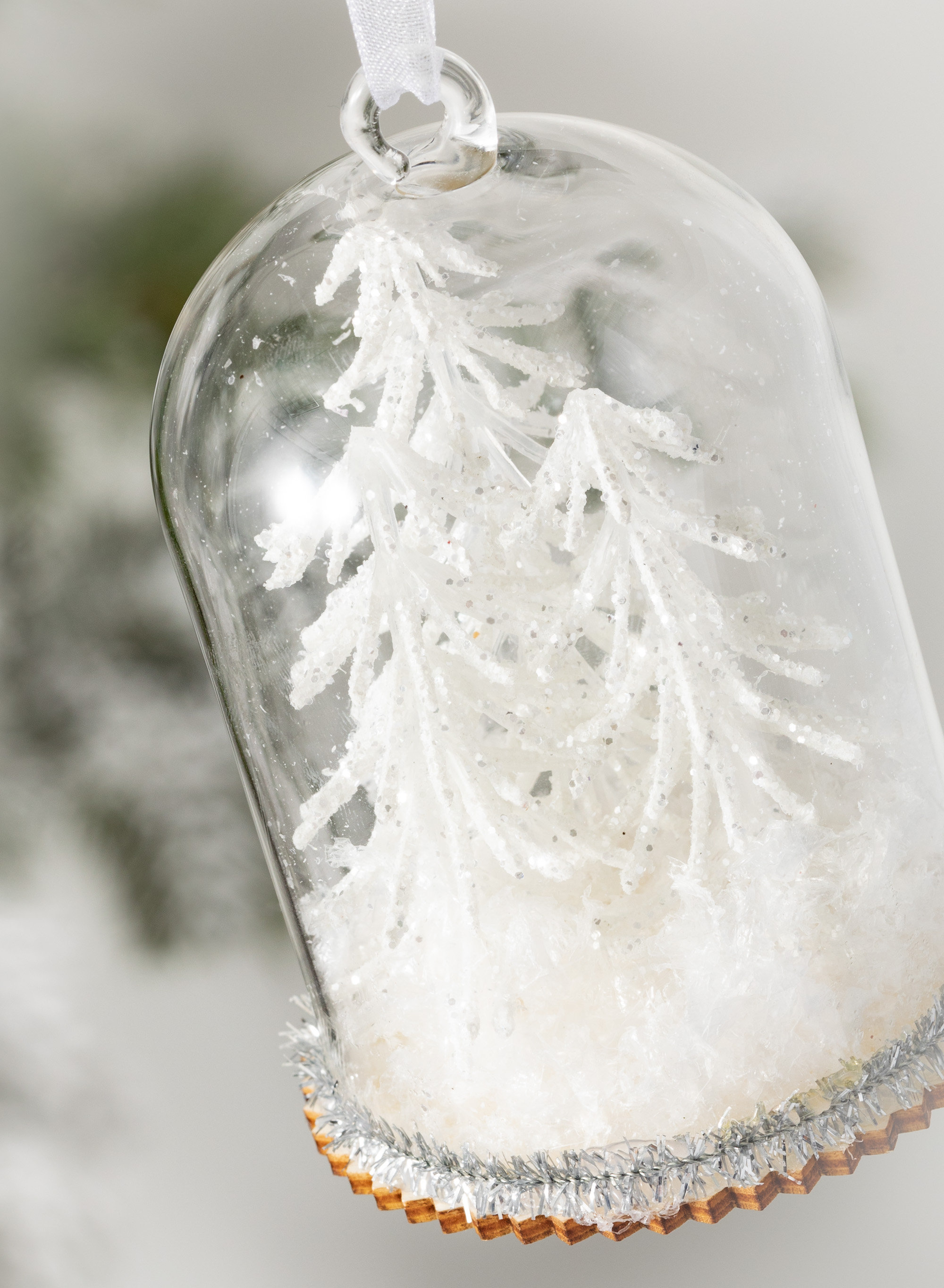 The Twillery Co.® Summerdale Trees in Cloche Glass Holiday Shaped