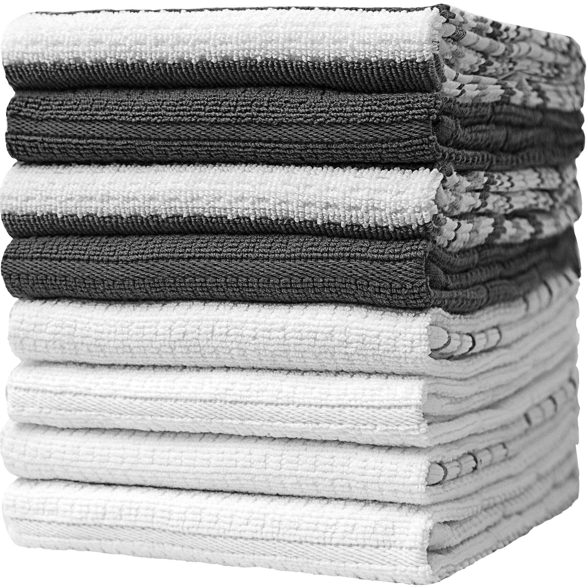 16 x 28 6 Pack Natural Ring Spun Cotton Bumble Premium Cotton Kitchen Towels Highly Absorbent with Hanging Loop 380 GSM Decorative Set Soft Large Tea Towel Set Red Check Design