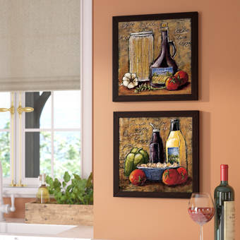 Fleur De Lis Living Rustic Kitchen Iv 2 Piece Framed Acrylic
