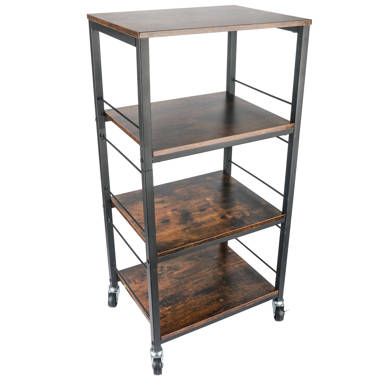 Details about   XM-207S Rectangle Carbon Steel Metal Assembly 4-Shelves Storage Rack Silver Gray 