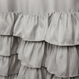Grey Ruffle Curtains Wayfair