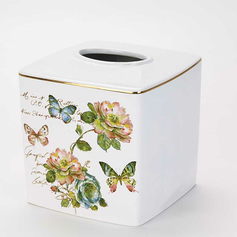 rose gold tissue box cover