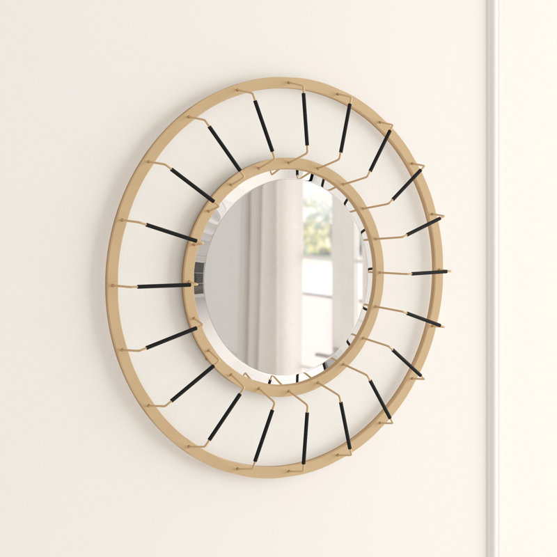 Linus Round Decorative Modern Accent Mirror Joss Main