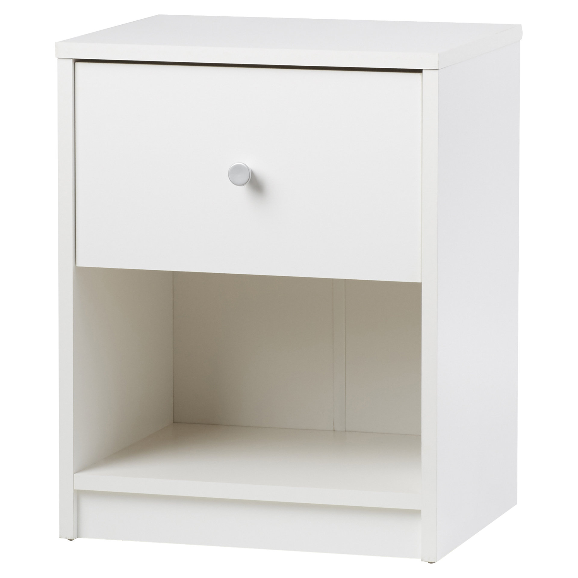 2 Tiers Shelves Storage Drawers Cubes Side Cabinet Bedside Table Nightstand Unit