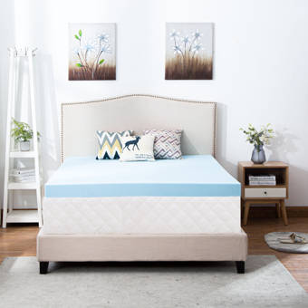 White Noise Merced 3 Gel Memory Foam Mattress Topper Reviews Wayfair