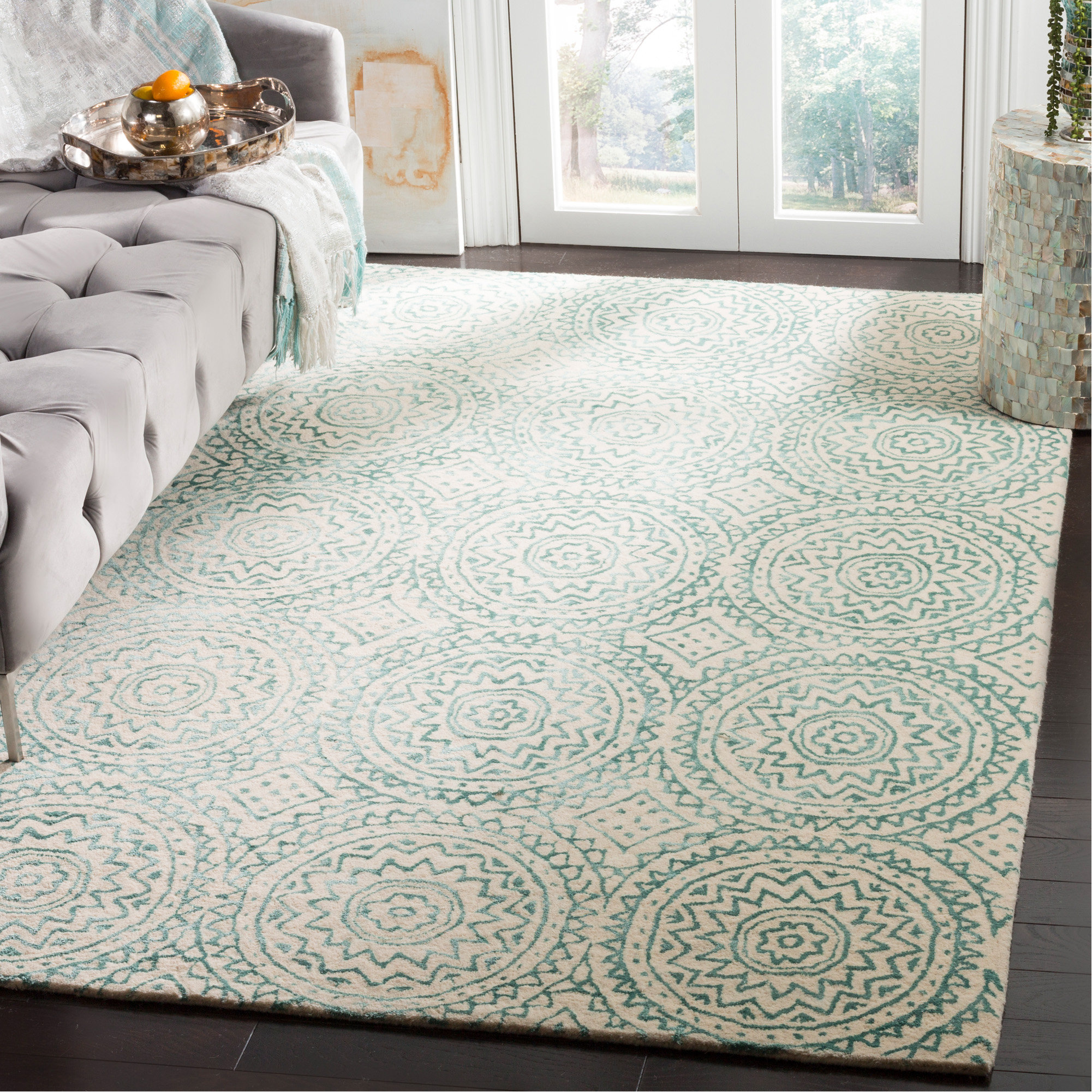 Winston Porter Mccullough Hand Tufted Wool Sage Green Beige Area Rug Reviews Wayfair