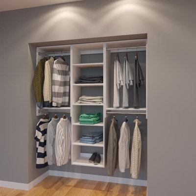 Corley 66 W Organizer Closet System Rebrilliant