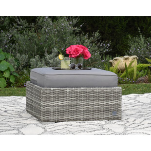Go to store & view more images Vallauris Ottoman with Cushion by Elle Decor