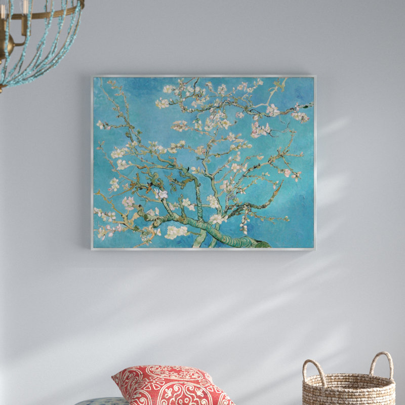 Vault W Artwork Almond Blossom By Vincent Van Gogh Framed Watercolor Painting Print On Canvas Wayfair