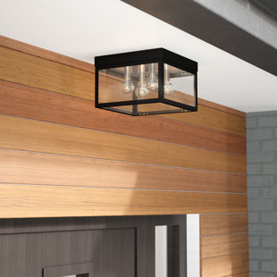 Best Demery 4-Light LED Metal Outdoor Flush Mount By Mercury Row Outdoor Lighting Demery 4-Light LED Metal Outdoor Flush Mount By Mercury Row Outdoor Lighting
