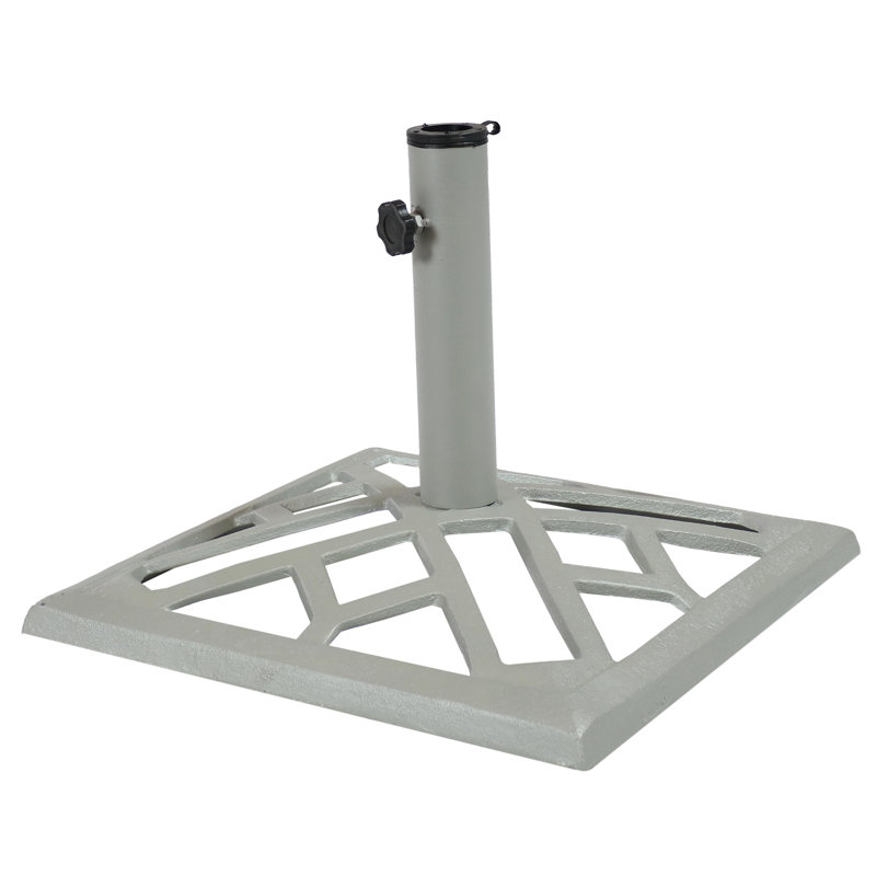 square cast iron umbrella stand