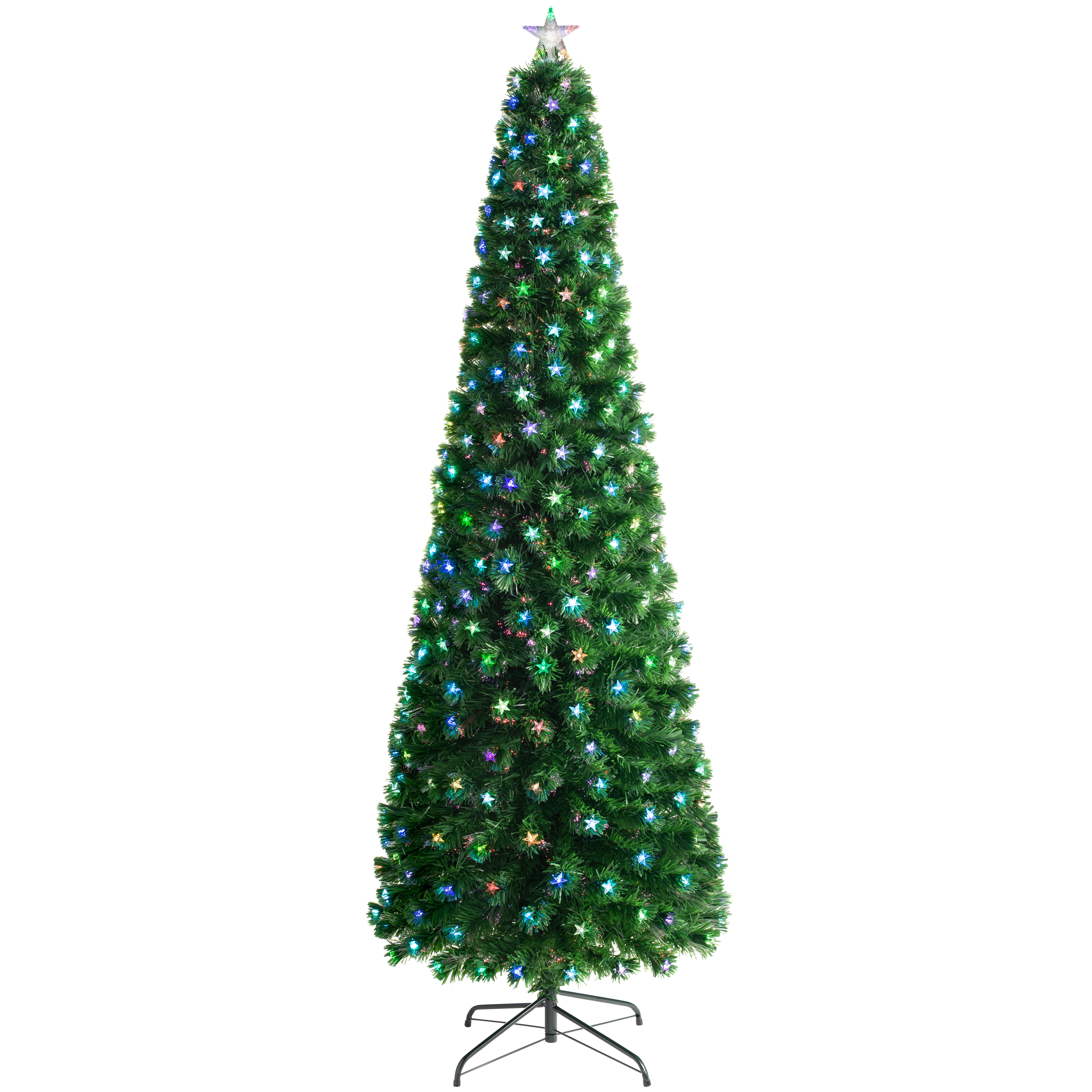 The Seasonal Aisle Fibre Optic Pencil 6ft Green Artificial