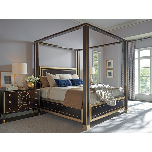 Lexington Carlyle Solid Wood Canopy Configurable Bedroom Set Perigold