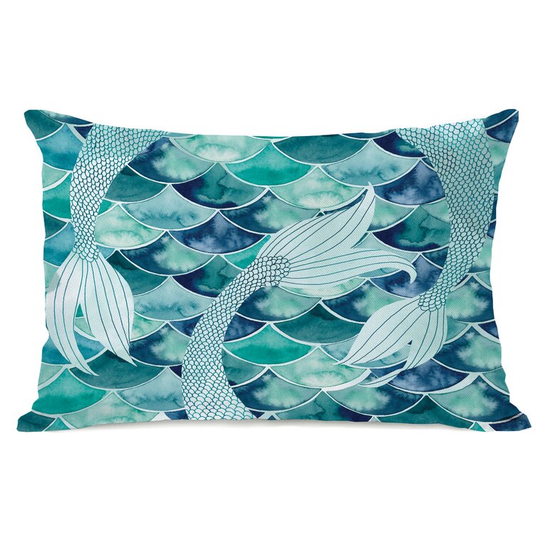 Highland Dunes Castilla Mermaid Tails Lumbar Pillow & Reviews | Wayfair