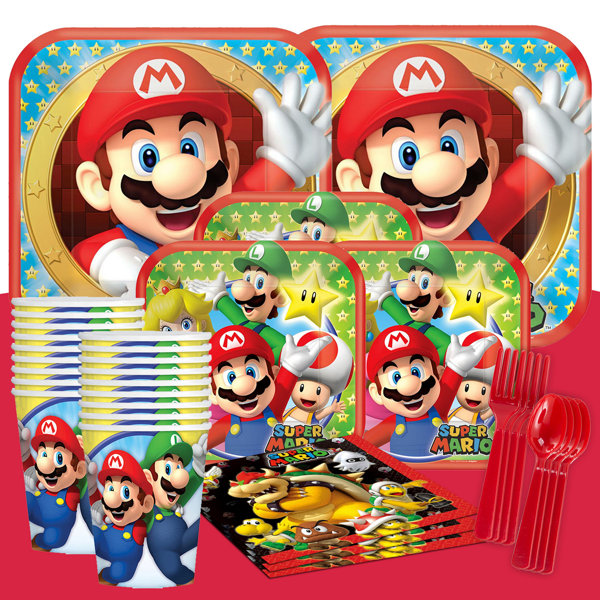 NA Super Mario Party Pack (16 Guests) - Wayfair Canada